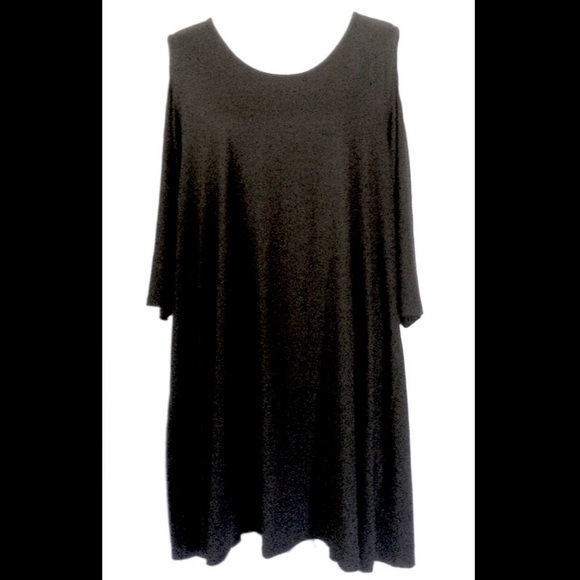 As U Wish Dresses & Skirts - Cold shoulder tunic a line dress 3X